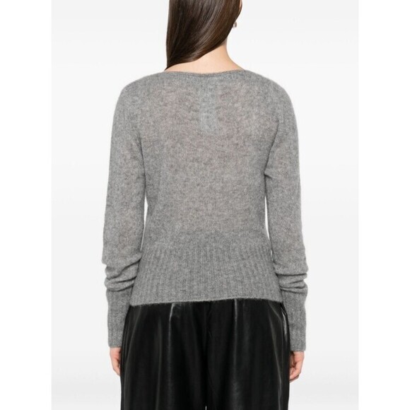 Tom Ford Melange Grey Cashmere-Silk Blend Sweater - NWT